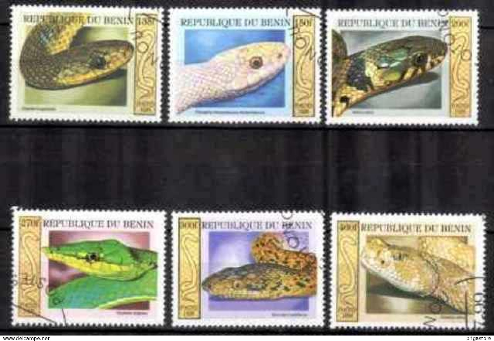 Bénin 1999 Animaux Serpents (30) Yvert N° 914 à 919 Oblitéré Used - Benin – Dahomey (1960-...)
