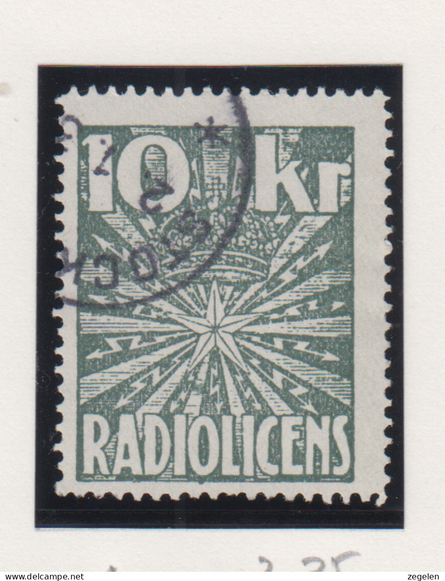 Zweden Fiskale Zegel Cat. Barefoot : Radiolicens 1 - Revenue Stamps