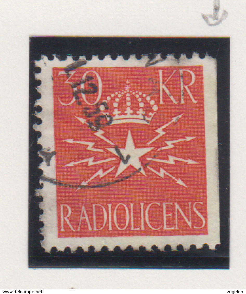 Zweden Fiskale Zegel Cat. Barefoot : Radiolicens 6 Rechts Ongetand - Revenue Stamps