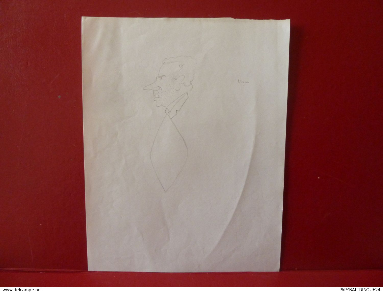 ANCIEN DESSIN AU CRAYON A PAPIER. - Tekeningen