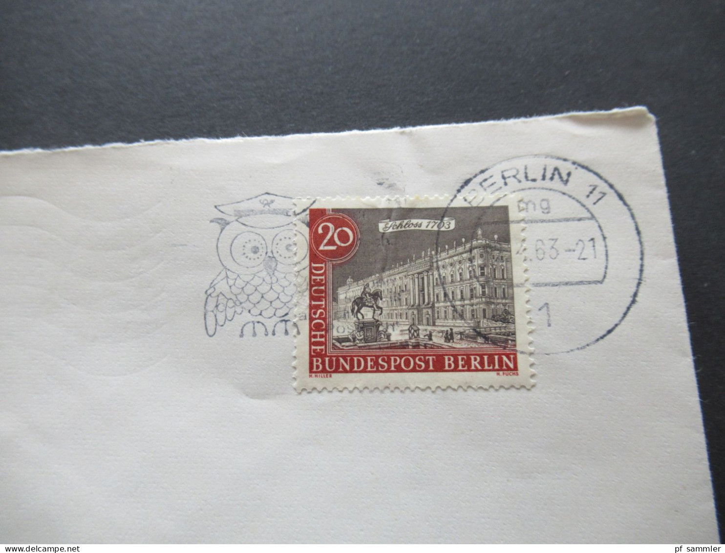 Berlin (West) 1963 Alt Berlin Nr.221 EF Ortsbrief Umschlag Archiv Für Wohlfahrtspflege Berlin Dahlem - Bonn Bundeshaus - Cartas & Documentos