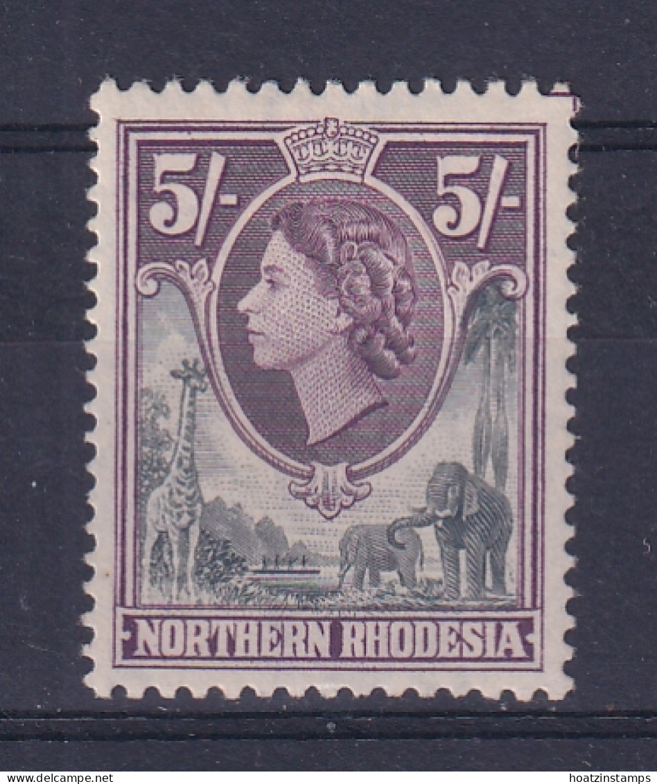 Northern Rhodesia: 1953   QE II     SG72    5/-     MH - Rhodésie Du Nord (...-1963)
