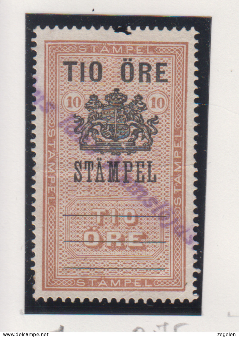 Zweden Fiskale Zegel Cat. Barefoot : Staempel(Documentary) 1 - Revenue Stamps