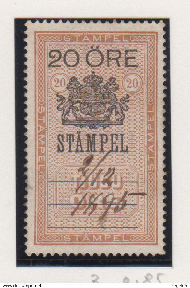 Zweden Fiskale Zegel Cat. Barefoot : Staempel(Documentary) 3 - Revenue Stamps