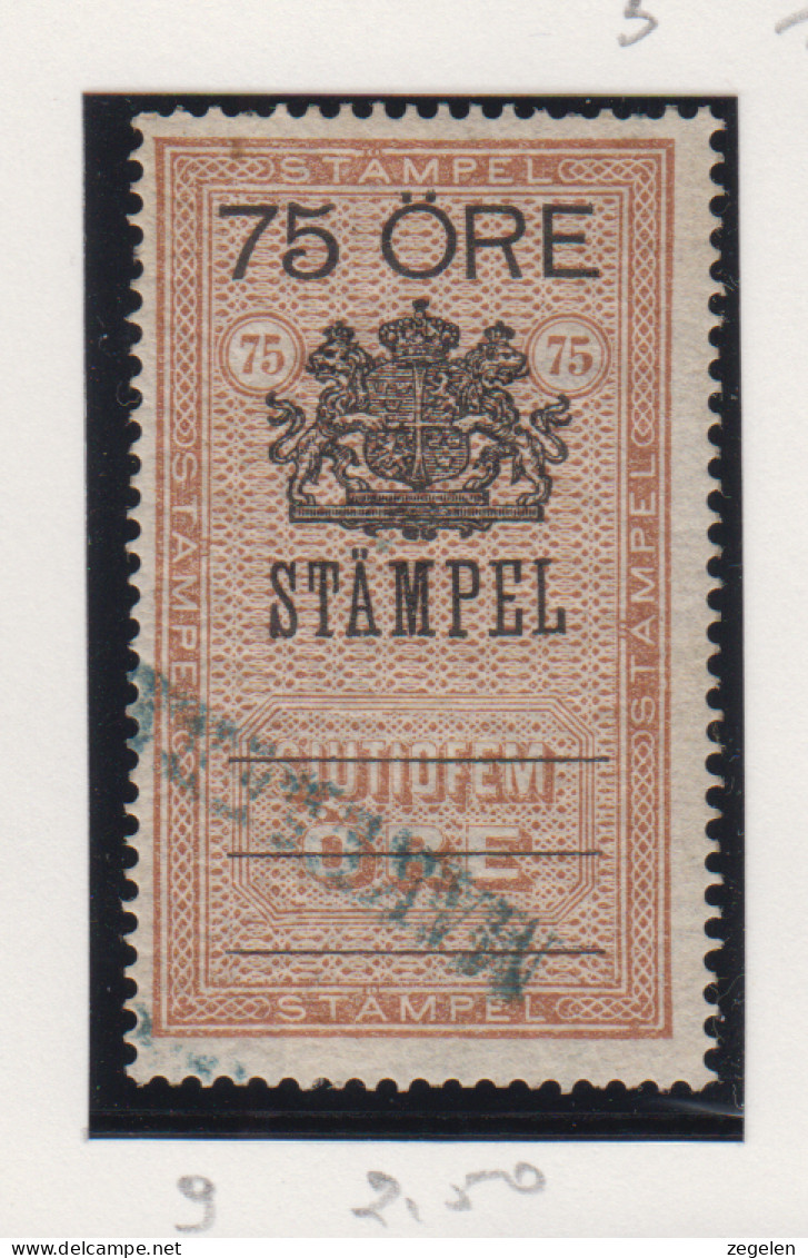 Zweden Fiskale Zegel Cat. Barefoot : Staempel(Documentary) 9 - Revenue Stamps