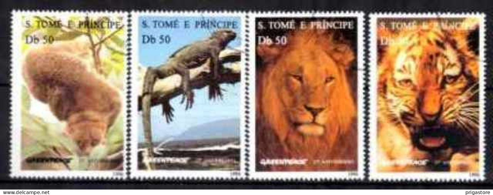 Saint Thomas Et Prince 1996 Animaux Sauvages (31) Yvert N° 1264CQ à 1264CT Oblitéré Used - São Tomé Und Príncipe