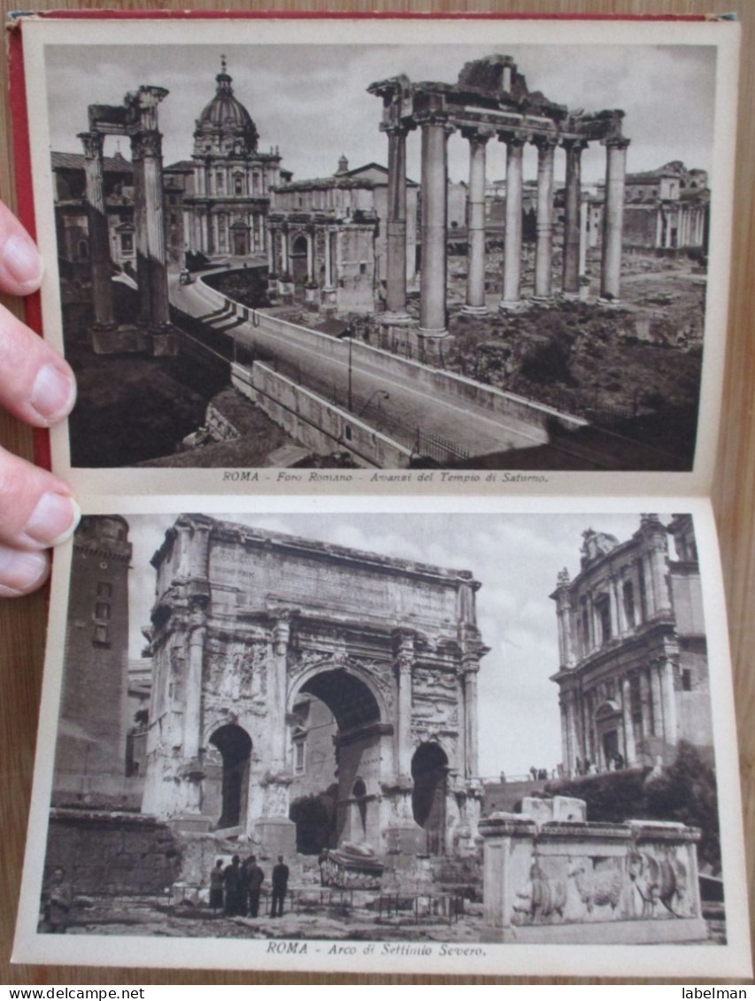 ITALY ROMA BOOKLET FOLDER SET BROCHURE MAP GUIDE KARTE CARD ANSICHTSKARTE POSTCARD CARTE POSTALE POSTKARTE PHOTO