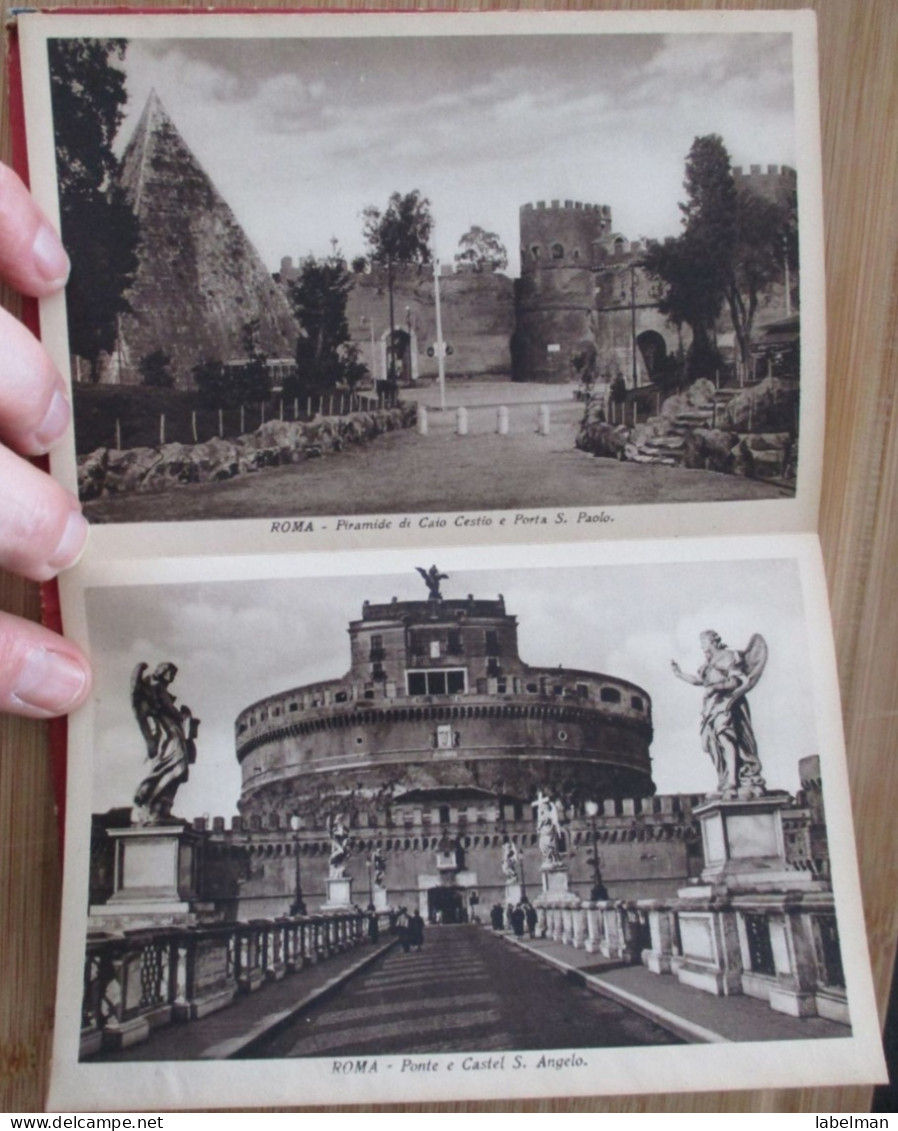 ITALY ROMA BOOKLET FOLDER SET BROCHURE MAP GUIDE KARTE CARD ANSICHTSKARTE POSTCARD CARTE POSTALE POSTKARTE PHOTO