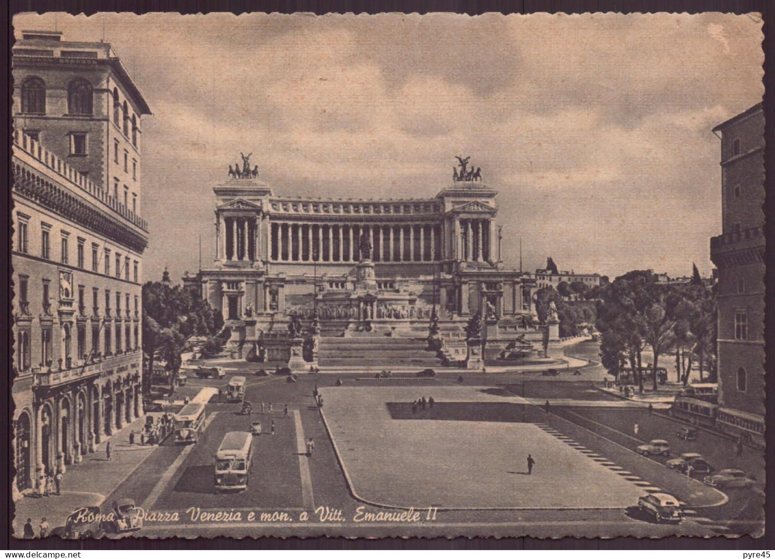 ITALIE ROMA PIAZZA VENEZIA E MON. A VITT. EMANUELE II - Places & Squares