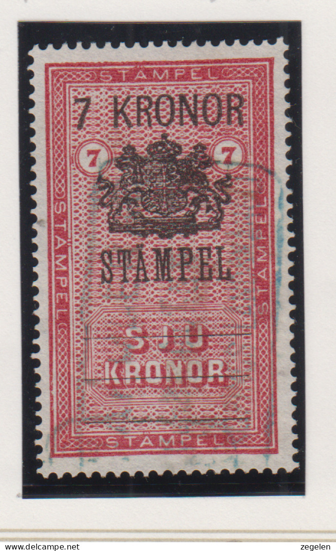 Zweden Fiskale Zegel Cat. Barefoot : Staempel(Documentary) 16 - Revenue Stamps