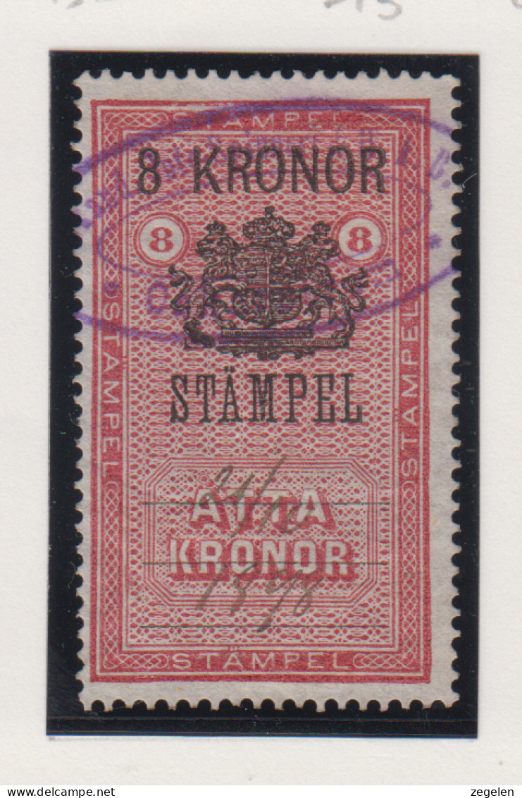 Zweden Fiskale Zegel Cat. Barefoot : Staempel(Documentary) 17 - Revenue Stamps