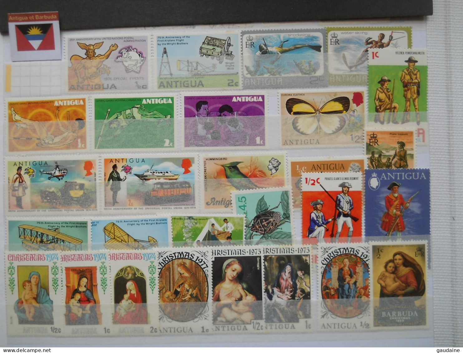 ANTIGUA - LOT DE 28 TIMBRES DIFFERENTS - SET - - Antigua Y Barbuda (1981-...)