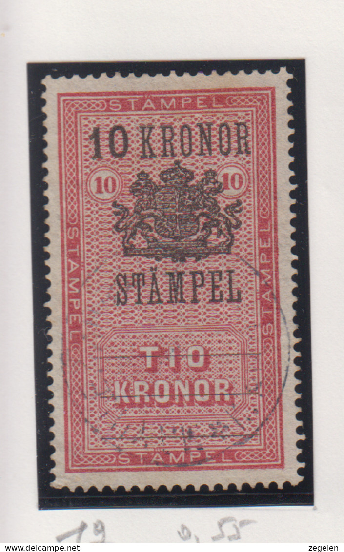 Zweden Fiskale Zegel Cat. Barefoot : Staempel(Documentary) 19 - Revenue Stamps