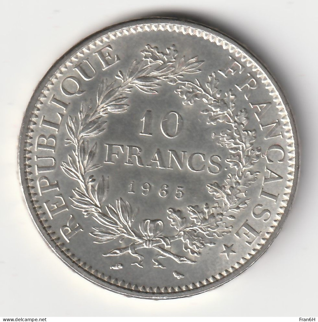 10 Francs Hercule Argent 1965 - Silver - - 10 Francs