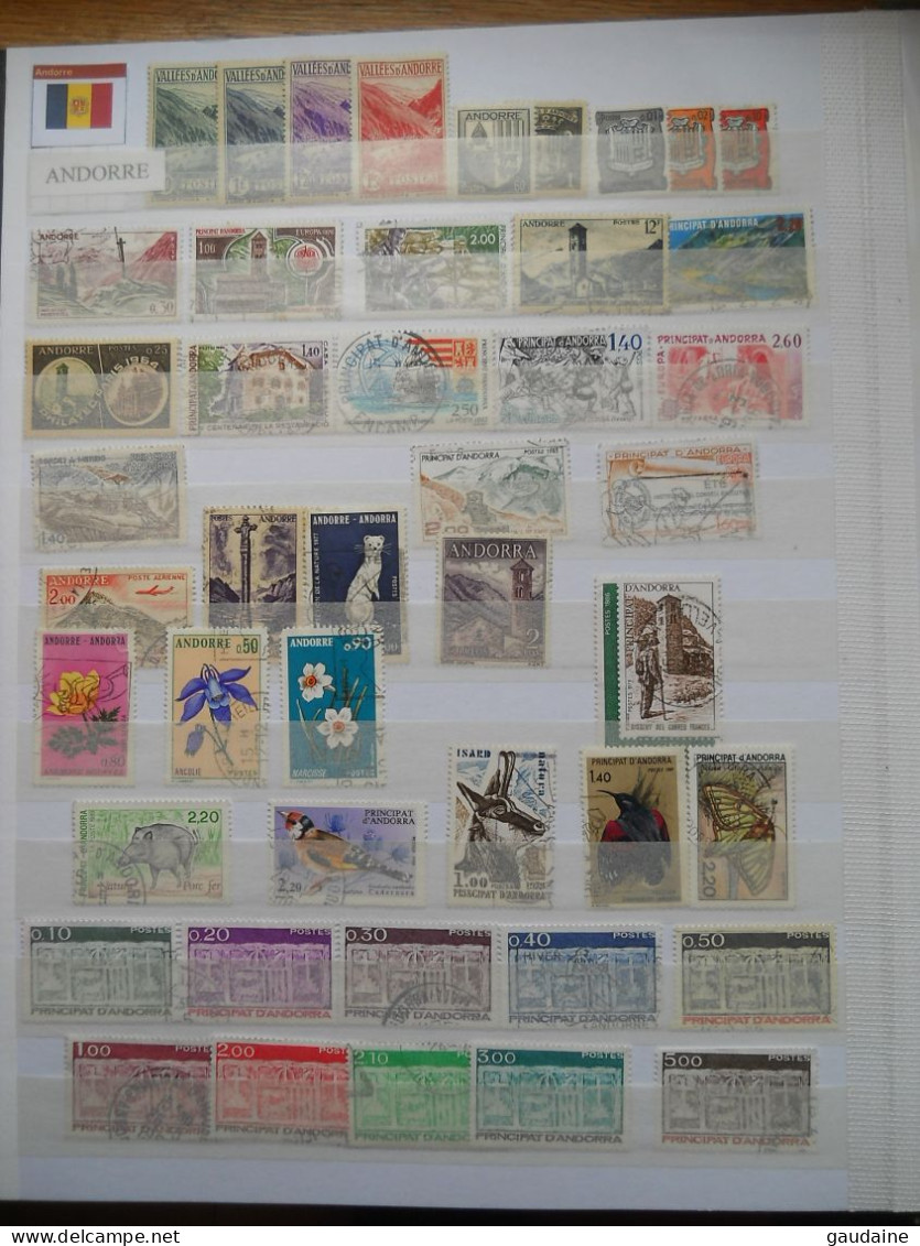 ANDORRE - ANDORRA - LOT DE 65 TIMBRES DIFFERENTS - SET - - Andere & Zonder Classificatie