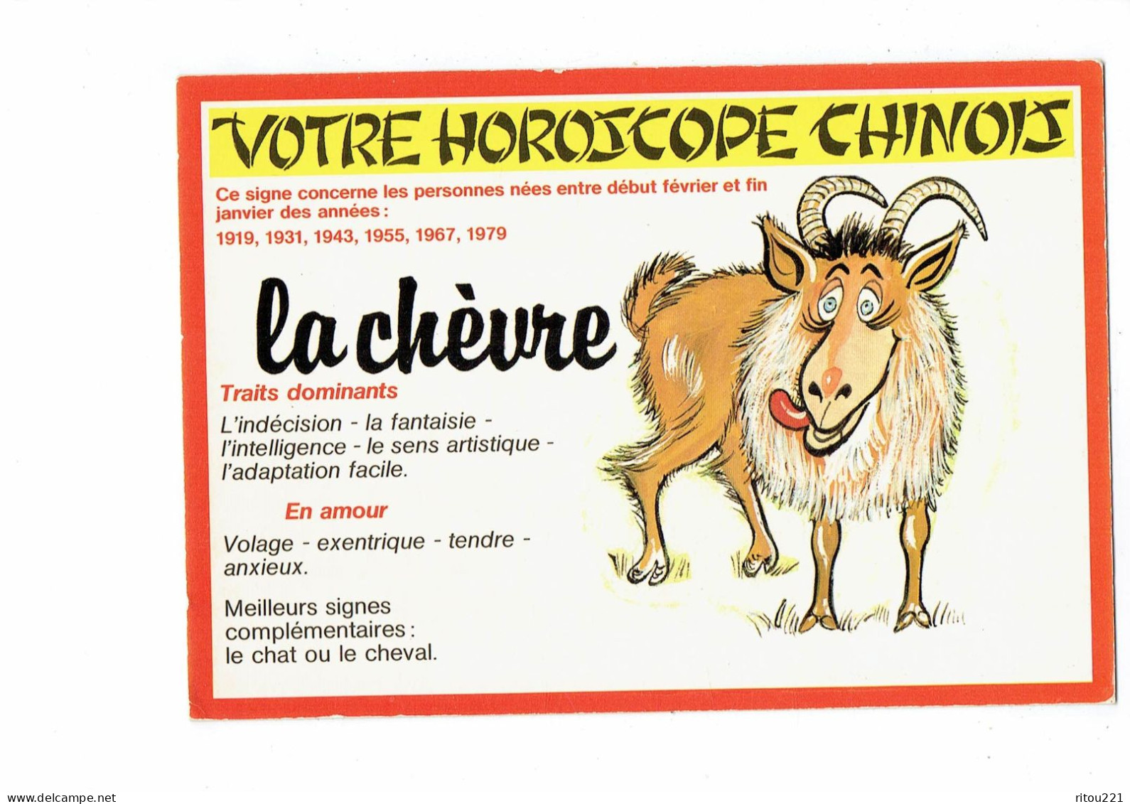 Lot 9 Cpm - Illustration Signe ZODIAQUE Horoscope Chinois Arabe Gaulois Pommier Aztèque Africaine Coq Maison Chat - Astrología