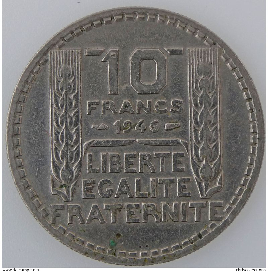 Turin, 10 Francs 1946 Rameaux Longs, KM#908.1, TTB - 10 Francs