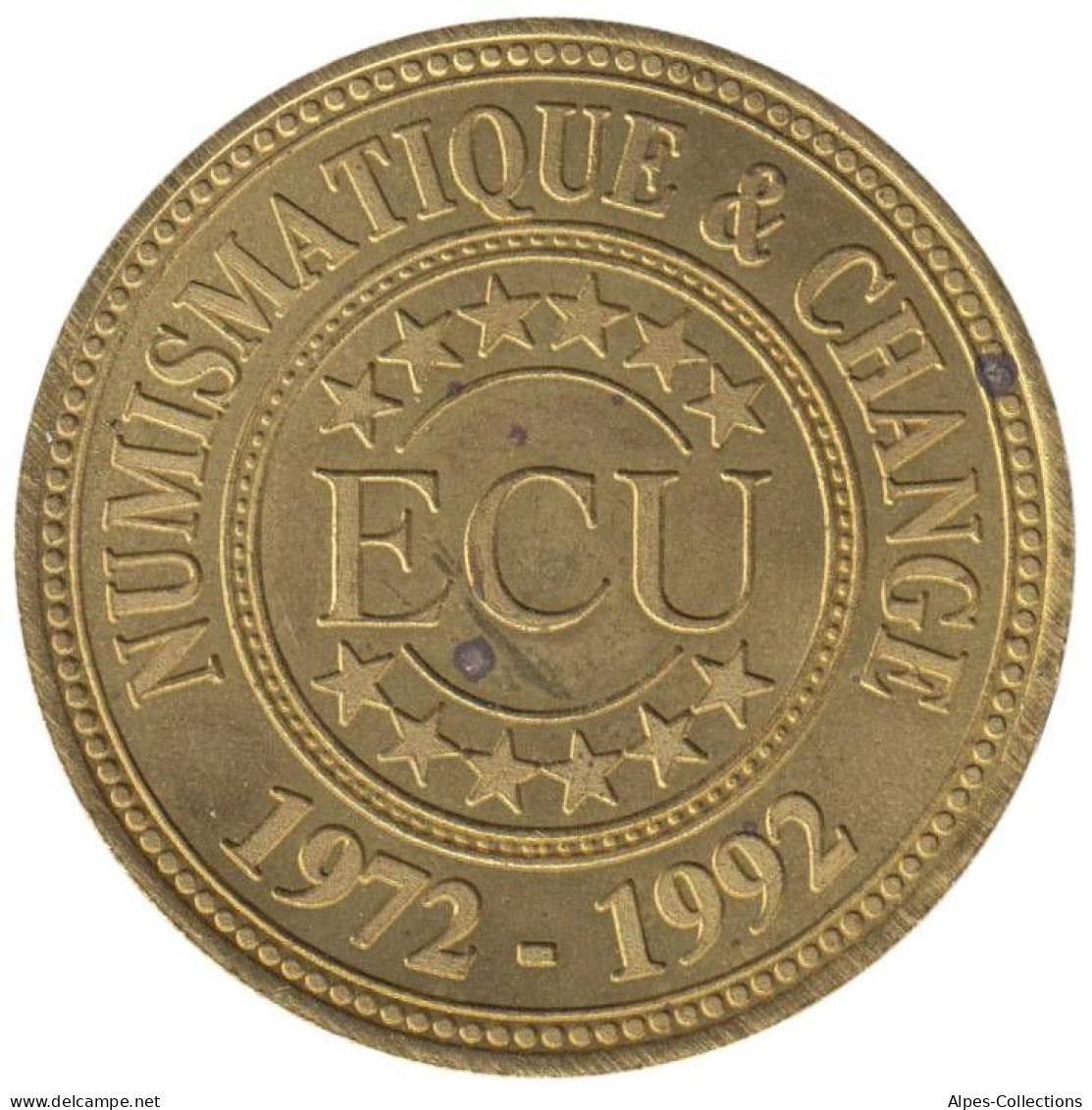 DIV - EC0010.4 - 1 ECU - NUMISMATIQUE & CHANGE - 1992 - Euro Delle Città