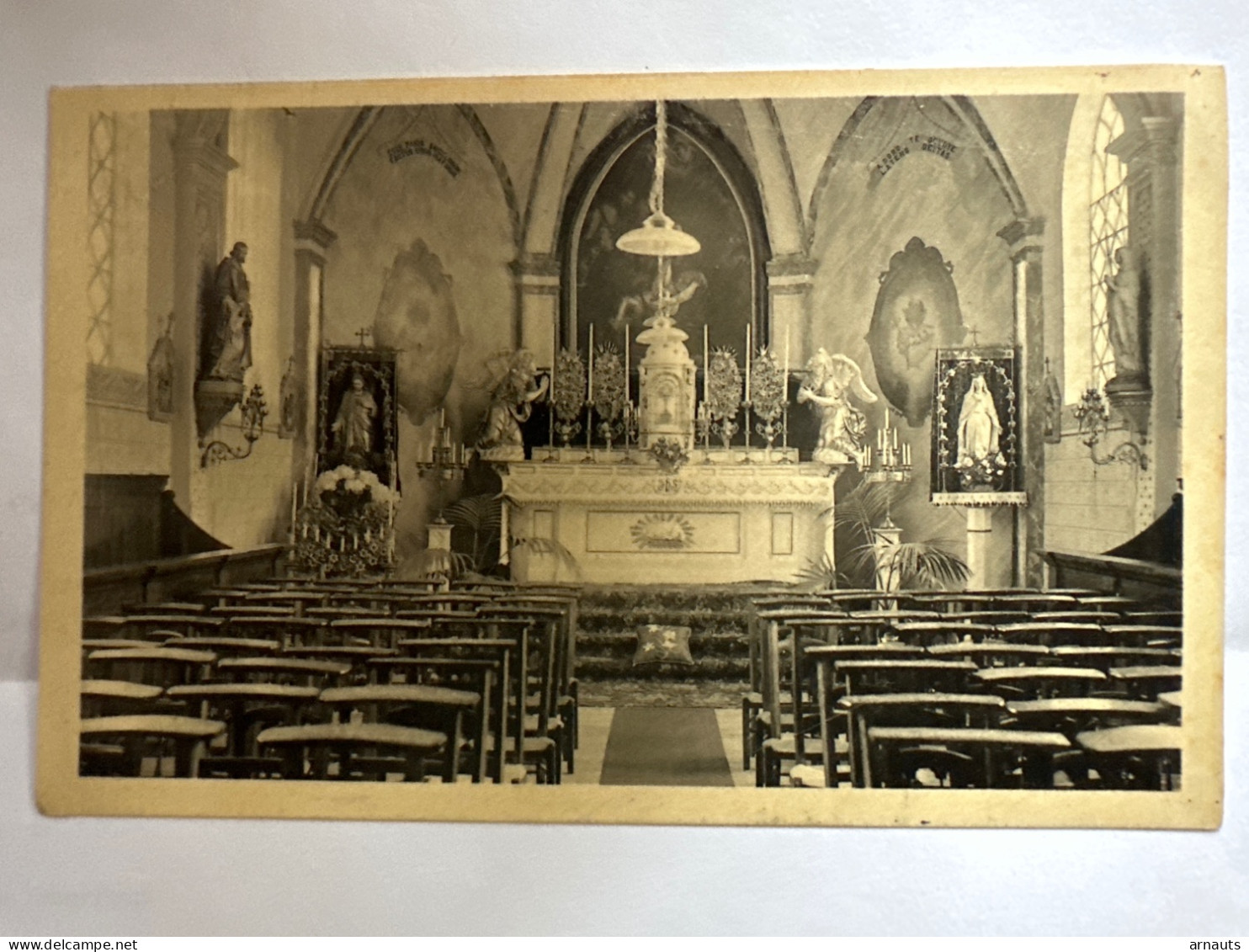 Eizeringen Pensionaat Chapelle Stempel Vers Koekelberg - Lennik