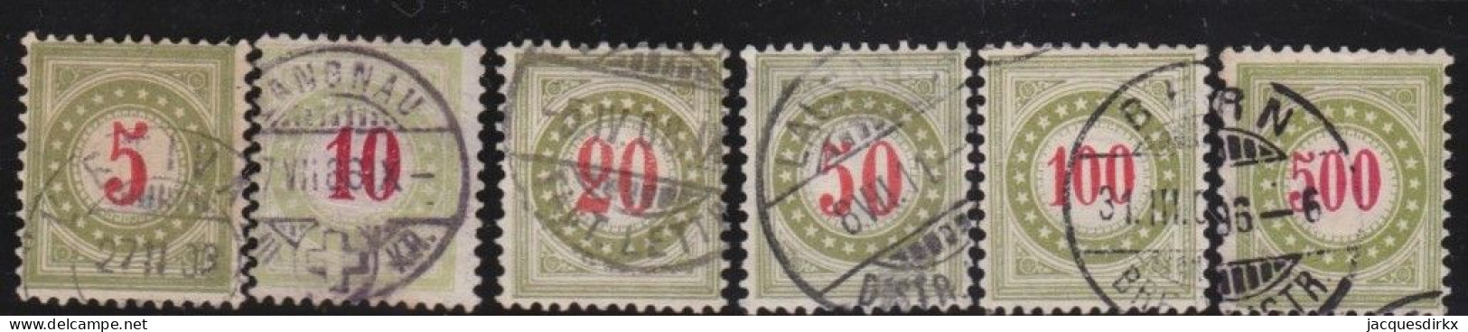 Suisse   .  Yvert  .     Taxe  22/27      .        O        .    Oblitéré - Postage Due