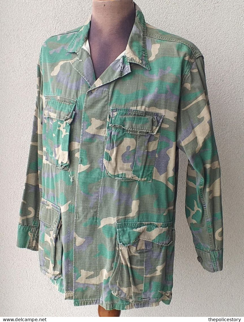 Jungle Jacket U.S. Army Mimetismo ERDL Anno Circa 1968 Originale Etichettata - Uniformes