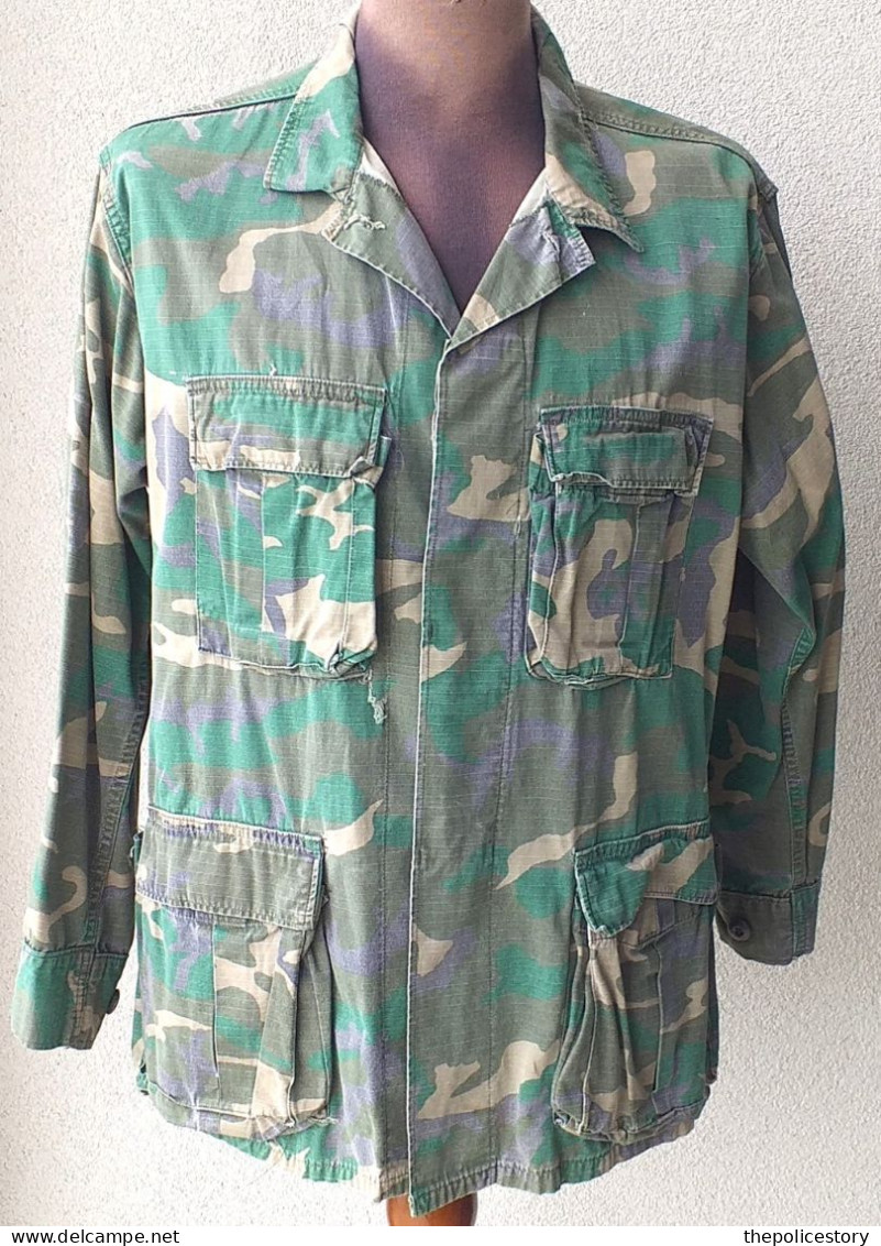 Jungle Jacket U.S. Army Mimetismo ERDL Anno Circa 1968 Originale Etichettata - Uniformes