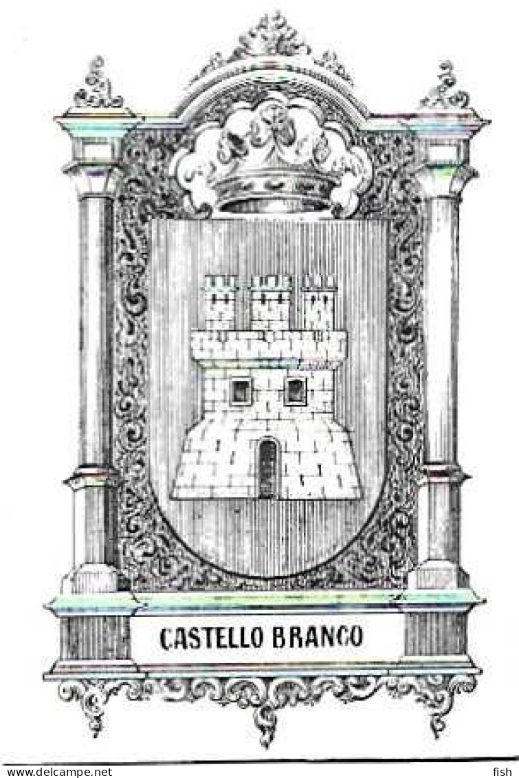 Portugal ** &  Postal, Castelo Branco, Brasão De Armas, As Cidades E Vilas Da Monarquia, Ed. Cultarde (30) - Castelo Branco