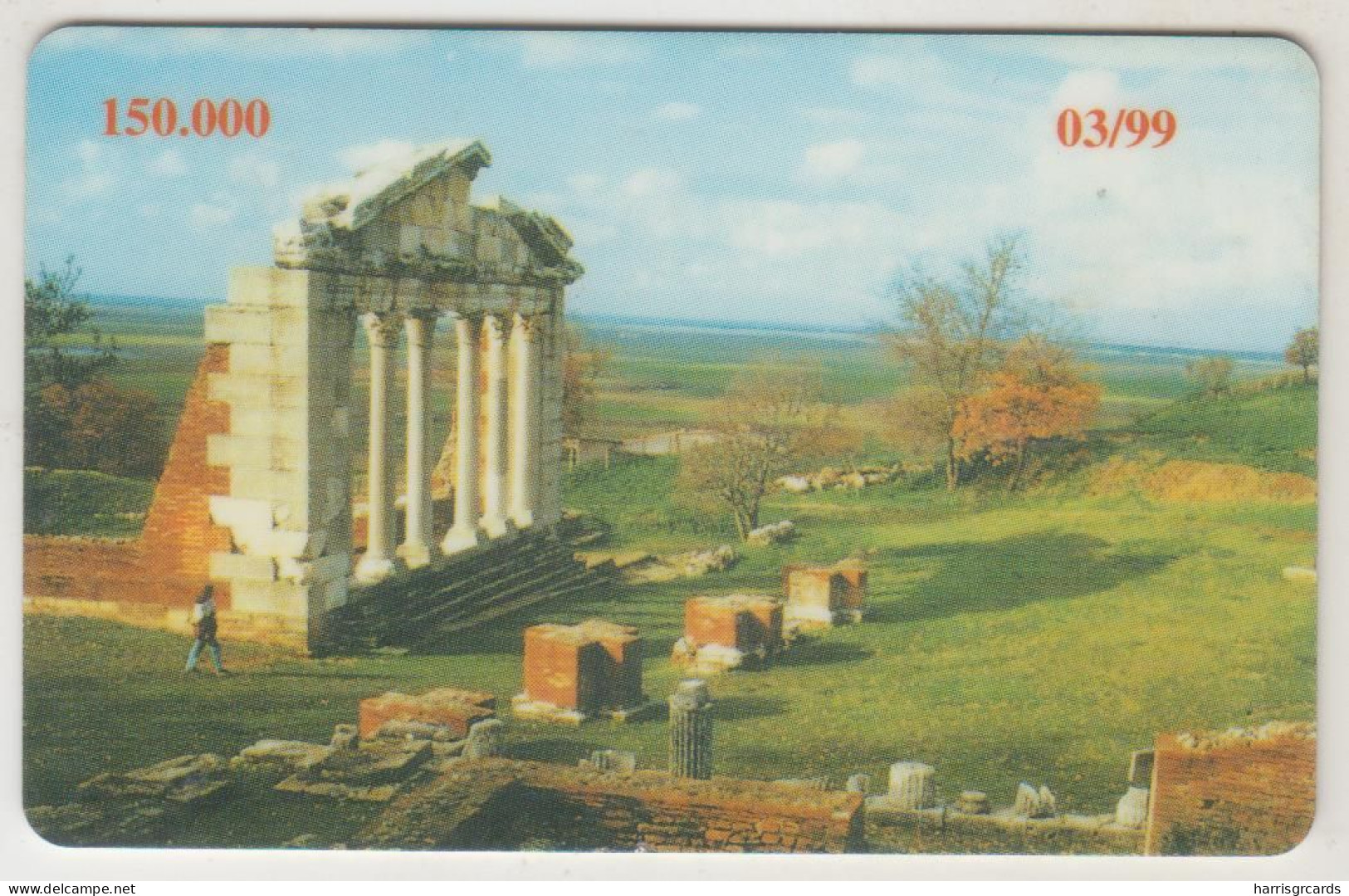 ALBANIA - Ruins ,CN: Black, 03/99, Tirage 150.000, 50 U, Used - Albanien