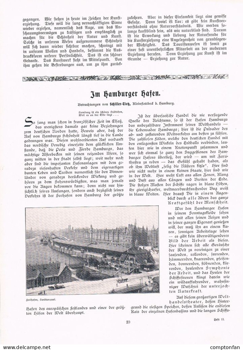 A102 1433 Schiller-Tietz Hansestadt Hamburg Hafen Artikel 1906 - Autres & Non Classés