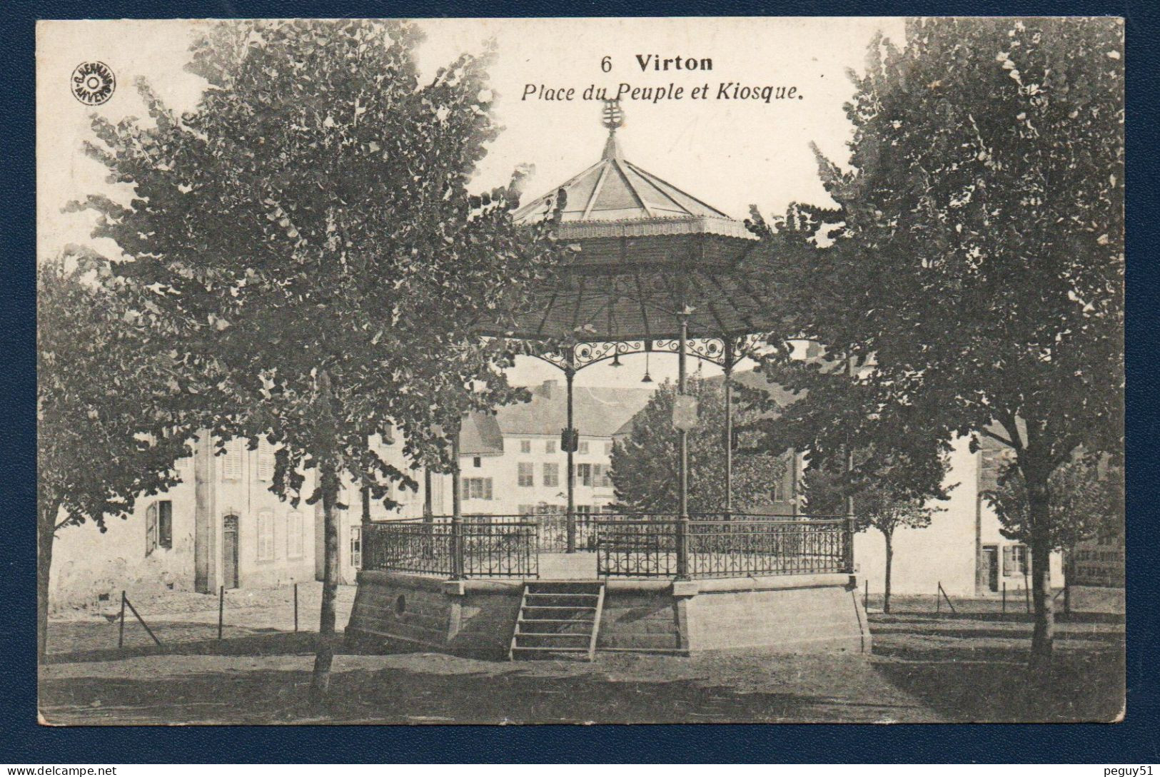 Virton. Place Du Peuple. Kiosque. Franchise Militaire 1922 - Virton
