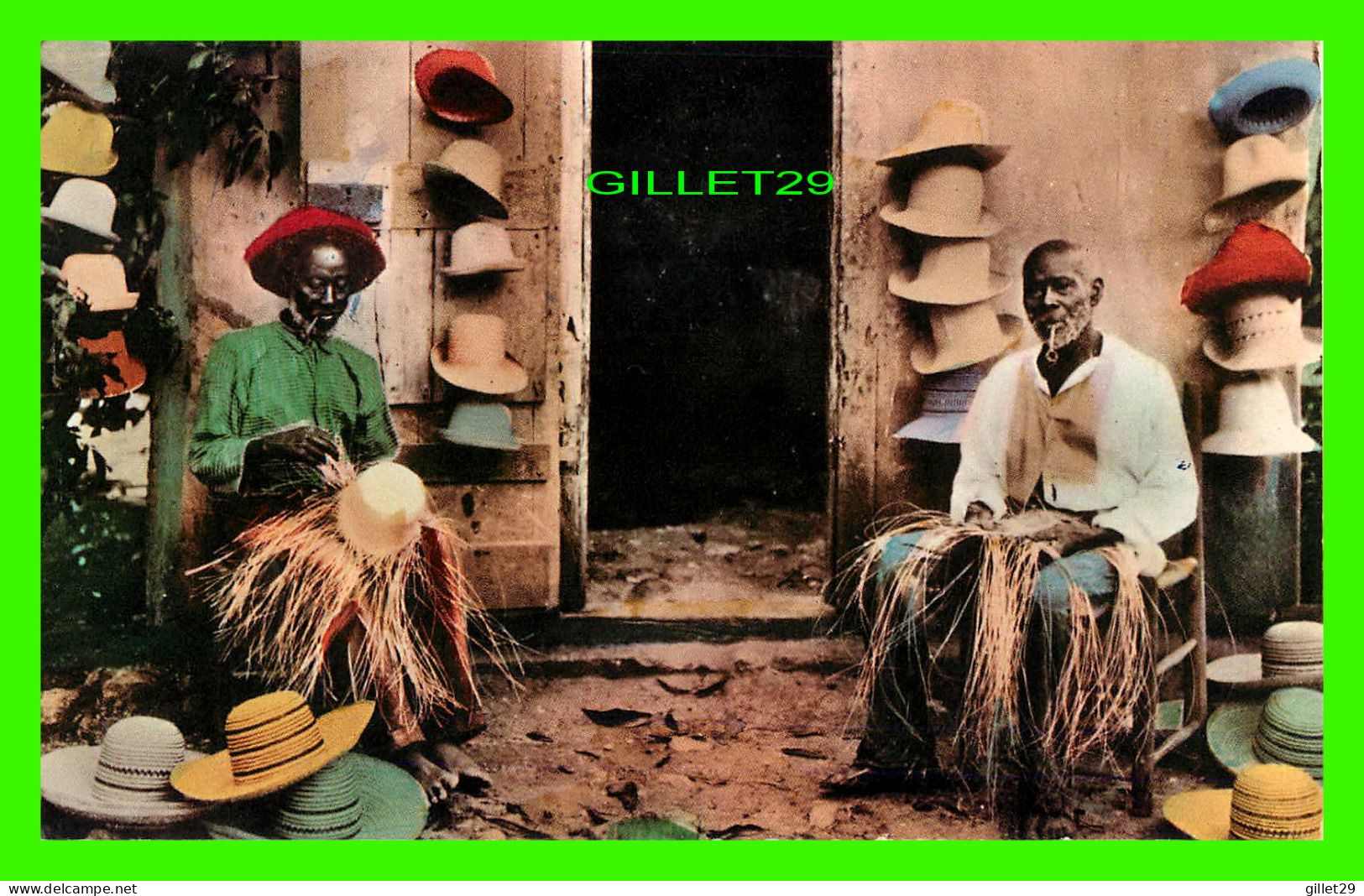 PORT-AU-PRINCE, HAITI - HAT MAKERS AND SELLLERS - TRAVEL IN 1972 - EDITION PAUL COUBA - - Haïti