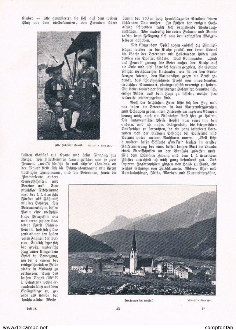 A102 1438 Mayer-Bergwald Ötztal Tracht Längenfeld Artikel 1905 - Altri & Non Classificati