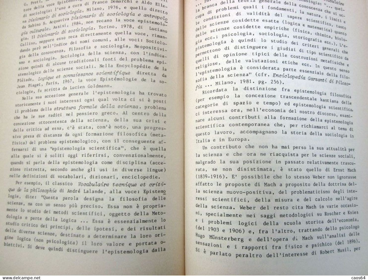 La sociologia in Italia III Filippo Barbano Giappichelli 1987