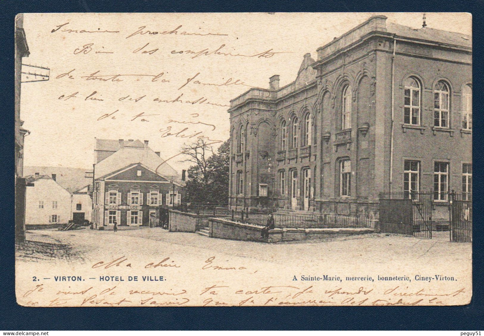 Virton. Hôtel De Ville. Café Belge. Magasin De Chaussures. 1906 - Virton