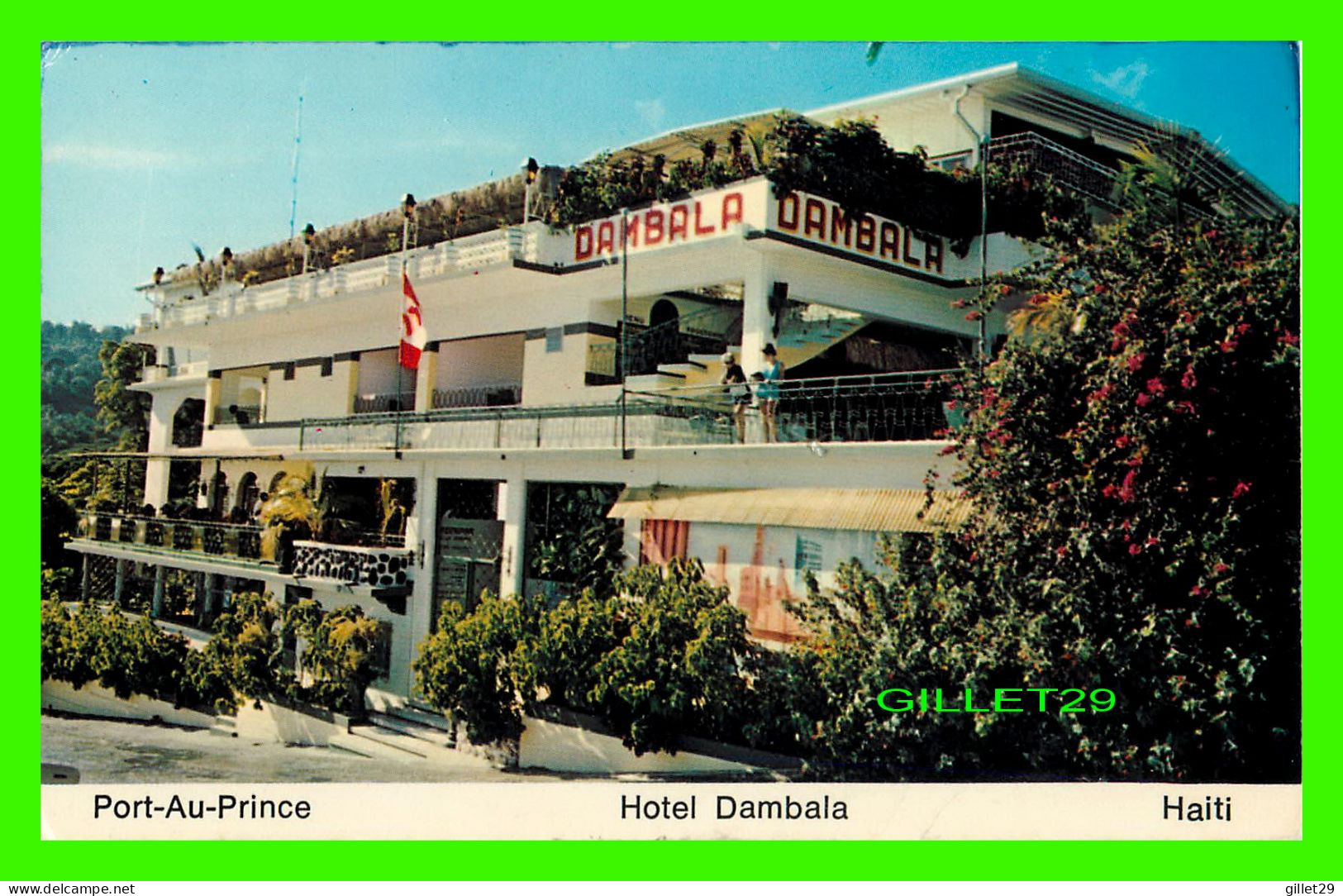 PORT-AU-PRINCE, HAITI - HOTEL DAMBALA - TRAVEL IN 1989 - PHOTO BY KRISTIAN -  PUB. BY KRISTIAN COLOR - - Haiti