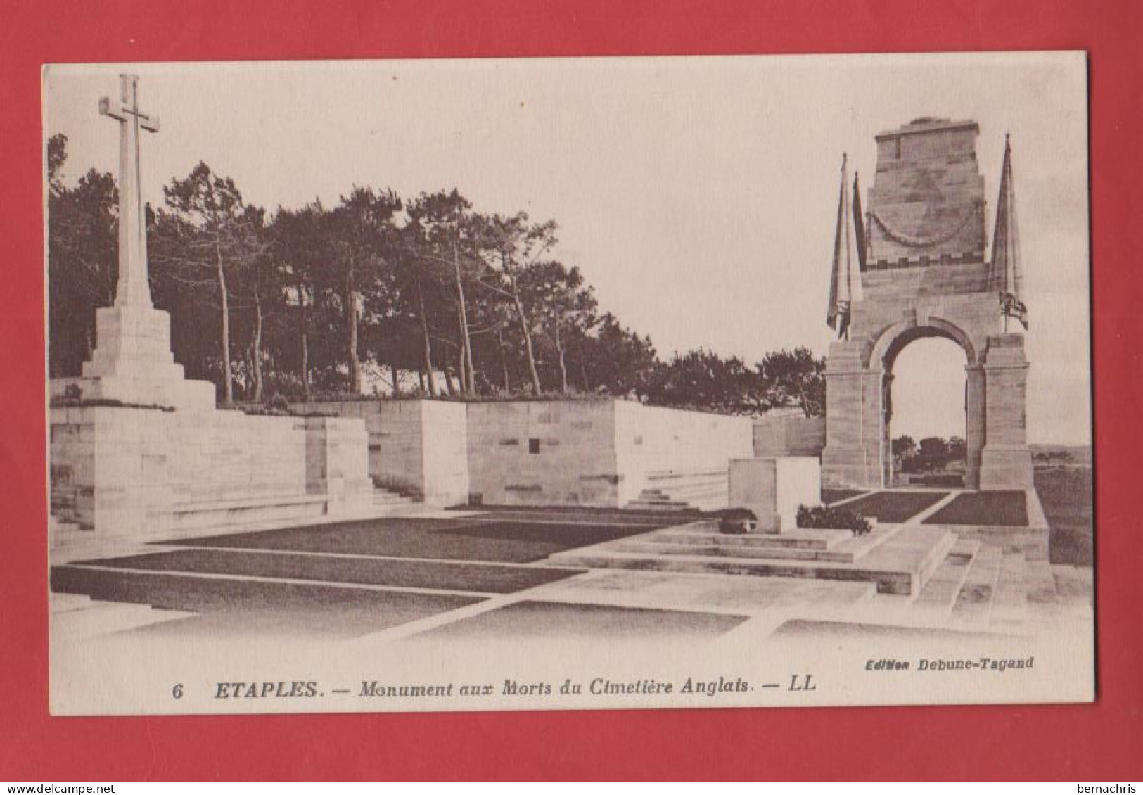 ETAPLES                        Monument Aux Morts Du Cimetière Anglais       62 - Etaples