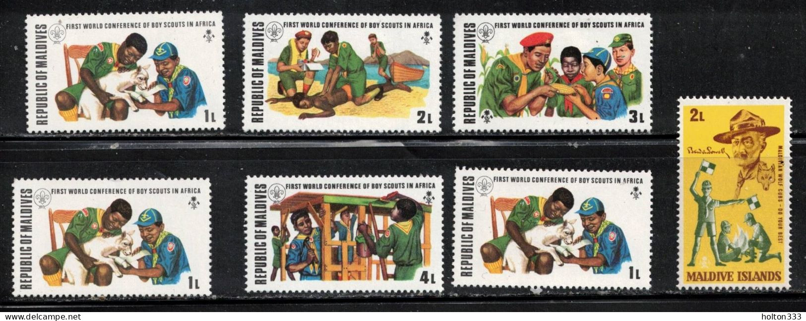 MALDIVES Scott # 427-30, 243 MH - Boy Scouts - Maldivas (...-1965)