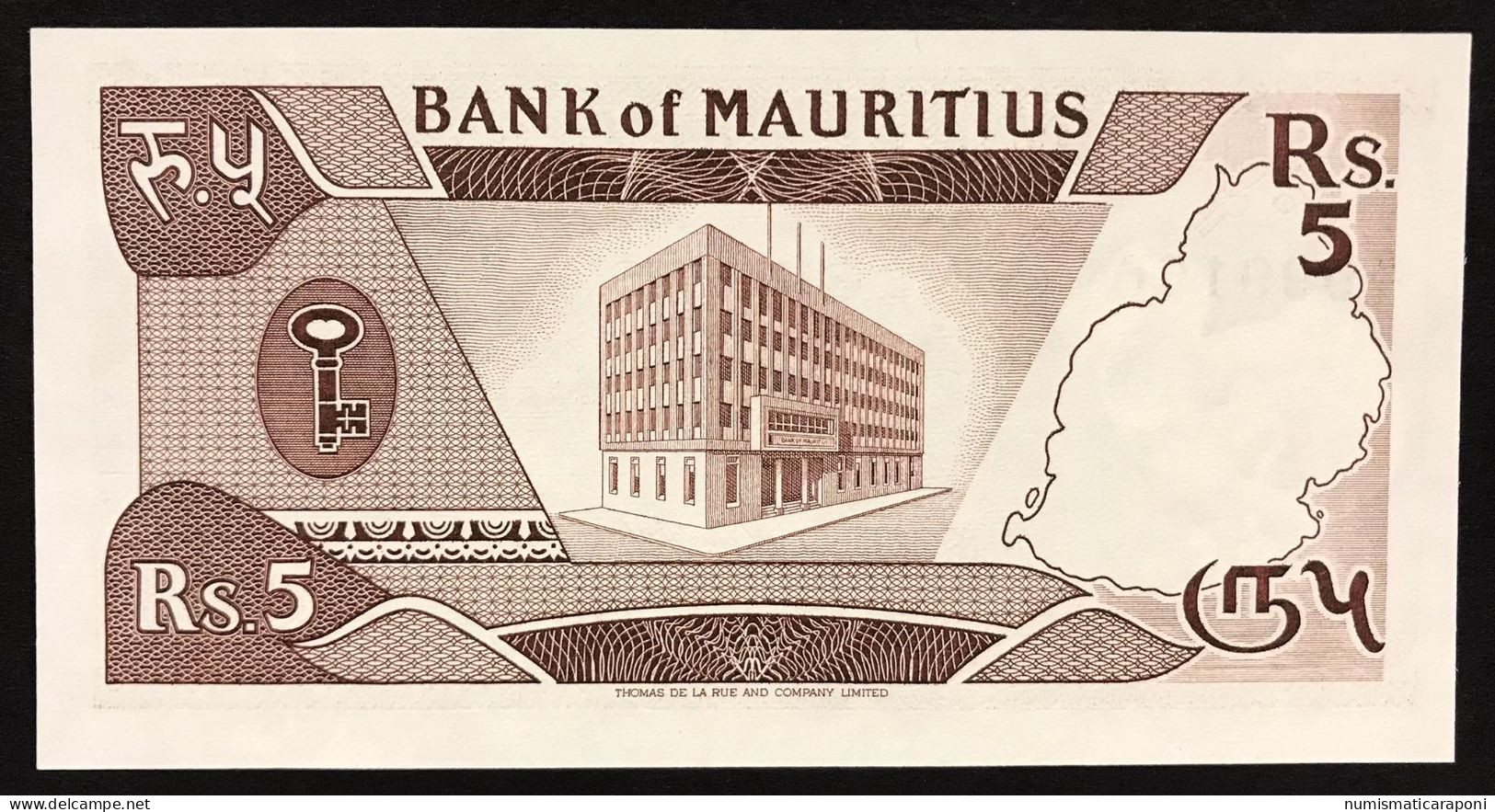 MAURICE  MAURITIUS 5 RUPIE Unc Fds Lotto.031 - Maurice