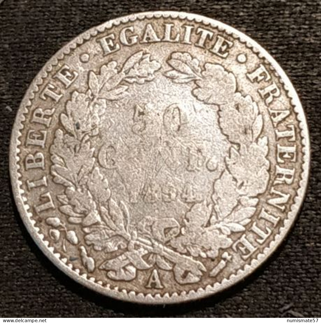 FRANCE - 50 CENTIMES 1894 A - Cérès IIIe République - Argent - Silver - Gad 419 - KM 834 - 50 Centimes