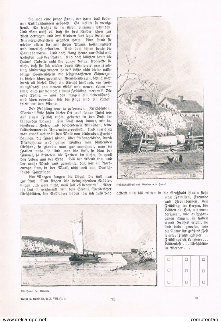 A102 1444-2 Heinrich Pudor Werder Havel Brandenburg Artikel 1908 - Altri & Non Classificati