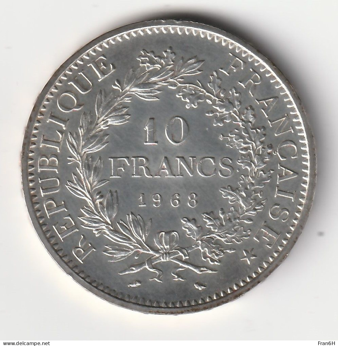 10 Francs Hercule Argent 1968 - Silver - - 10 Francs