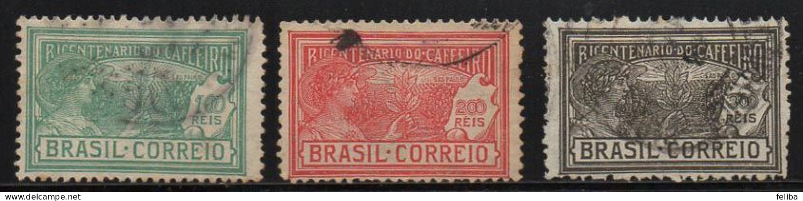 Brazil 1928 Yvert 191 / 193 - Usati