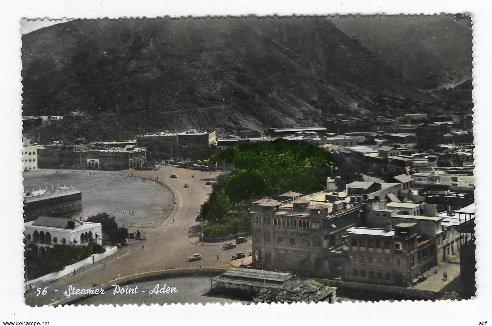 CPSM COLORISEE STEAMER POINT, ADEN, Format 9 Cm Sur 14 Cm Environ, YEMEN - Jemen