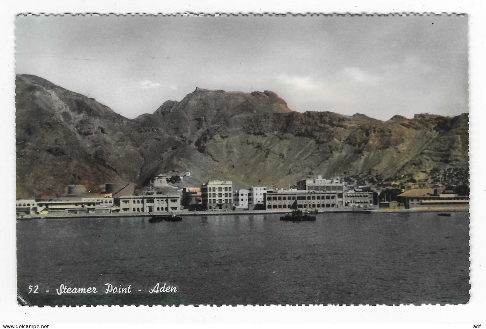 CPSM COLORISEE STEAMER POINT, ADEN, Format 9 Cm Sur 14 Cm Environ, YEMEN - Jemen