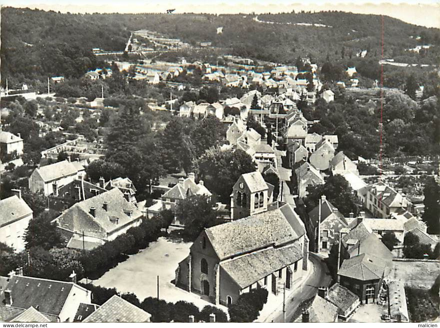 Gd Format -ref-AD415- Essonne - Lardy - Vue Panoramique Aerienne - En Avion Au Dessus De .. - Edit. Sofer - N° 6 - - Lardy