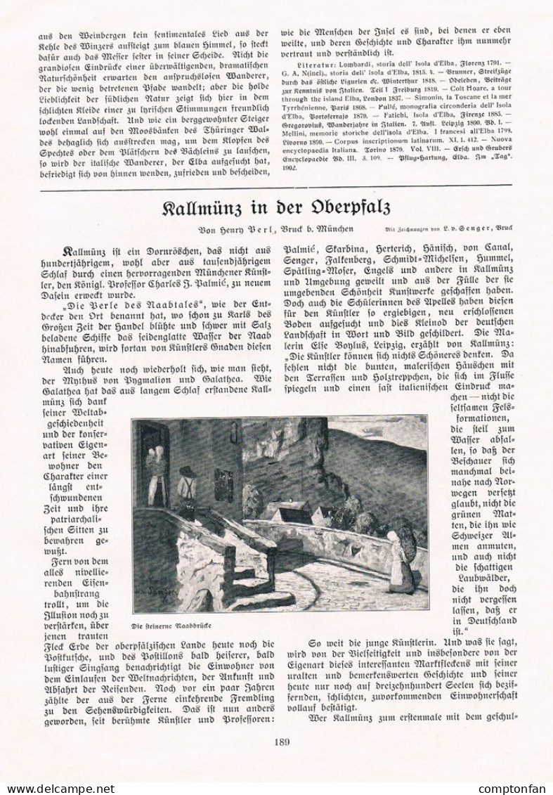 A102 1448 Henry Perl Von Senger Kallmünz Oberpfalz Artikel 1908 - Autres & Non Classés