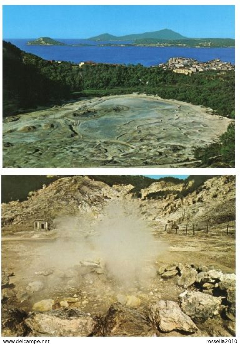 LOTTO 2 CARTOLINE ITALIA NAPOLI POZZUOLI LA SOLFATARA Italy Postcards Set ITALIEN Ansichtskarten - Pozzuoli