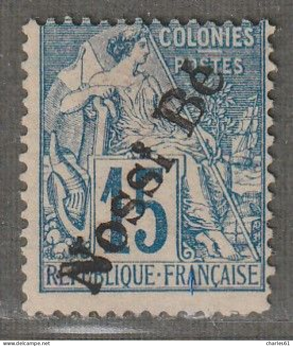 NOSSI-BE - N°24 Nsg (1893) 15c Bleu - Nuovi