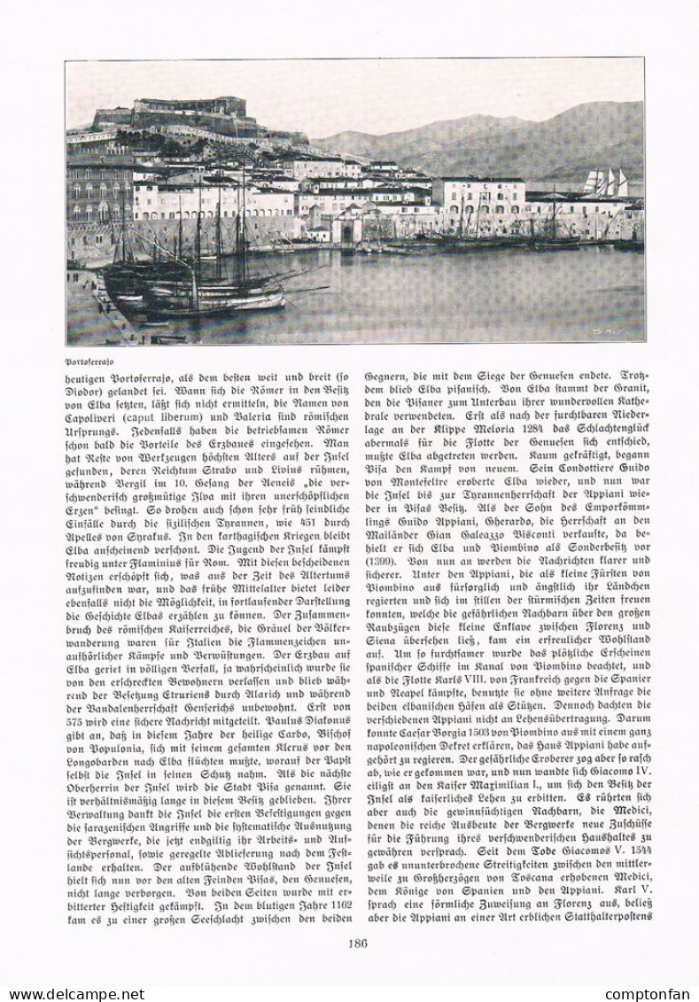 A102 1449 Hermann Uhde-Bernays Insel Elba Portoferraio Artikel 1908 - Sonstige & Ohne Zuordnung