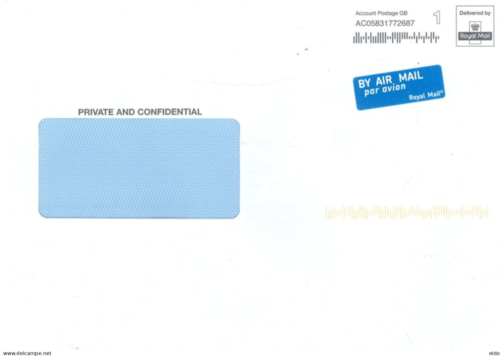 GREAT BRTAIN. - 2023, POSTAL FRANKING MACHINE COVER TO DUBAI. - Lettres & Documents